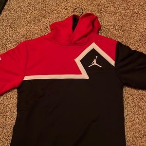 Air Jordan bred short sleeve hoodie